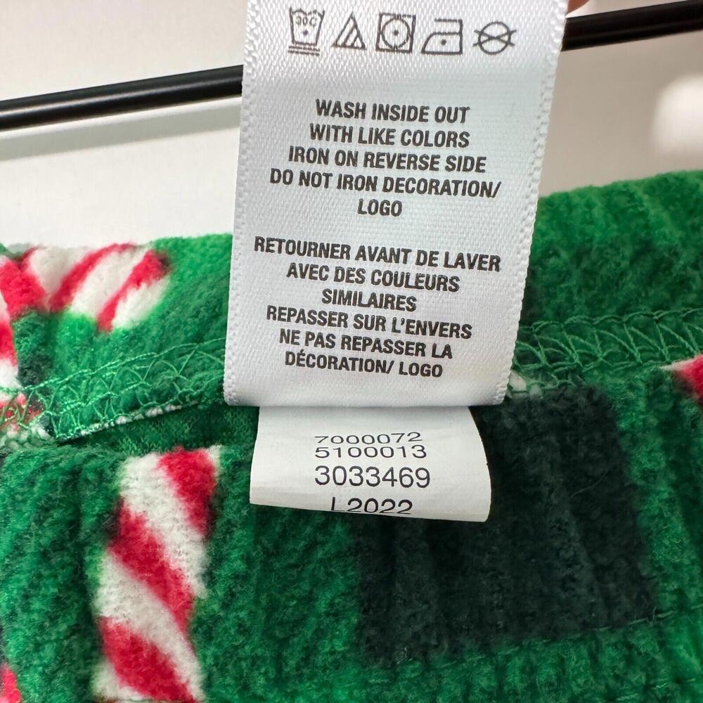 PJ Place Adult Unisex Size Medium Red Green Merry Christmas 2 Piece Pajama Set - Picture 10 of 11